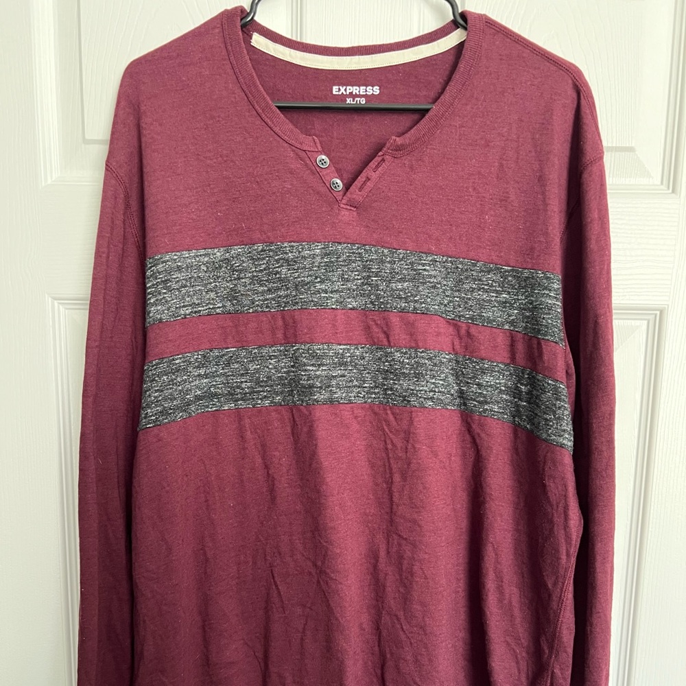 Men’s Express Long Sleeve Henley Shirt